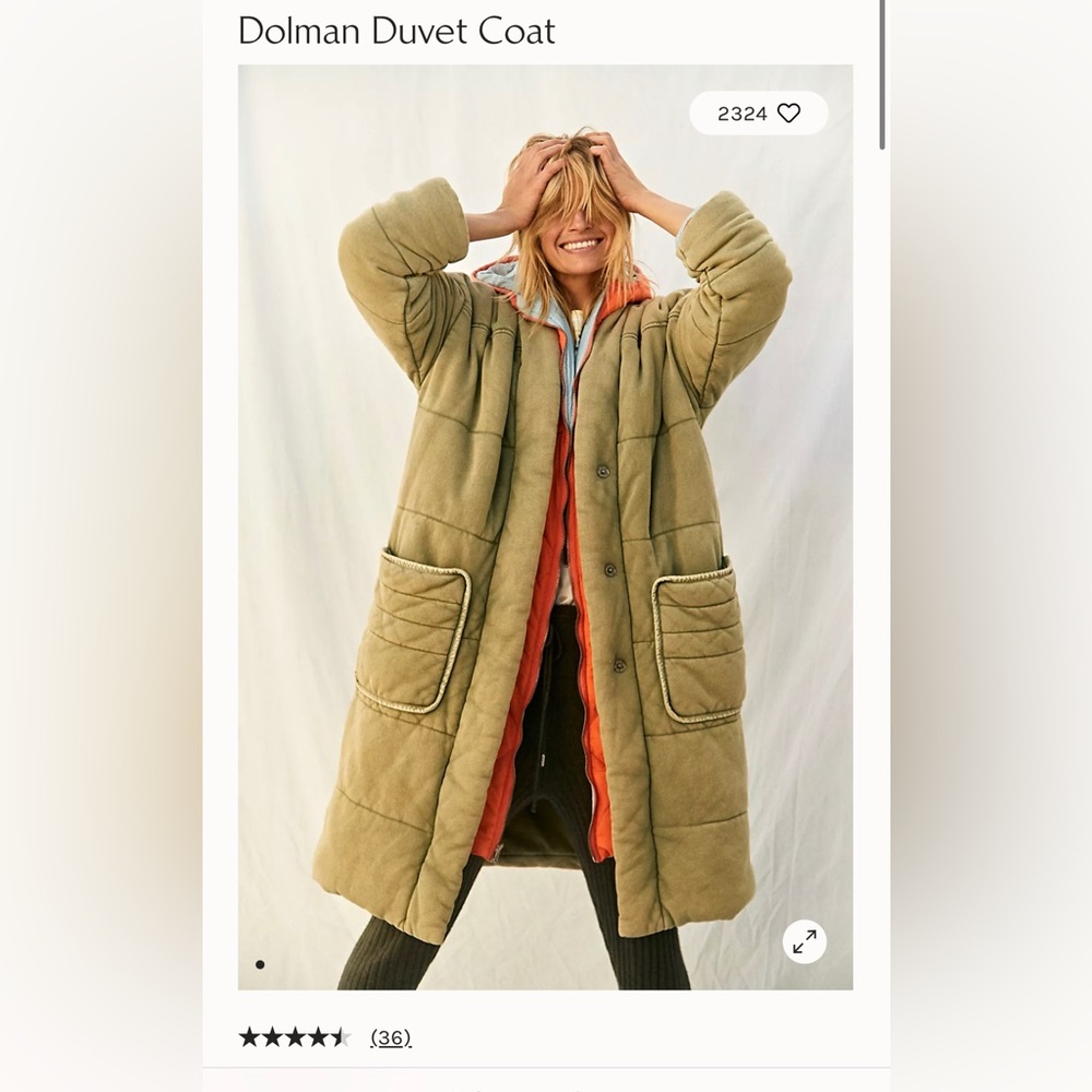 Free People Dolman Duvet Coat